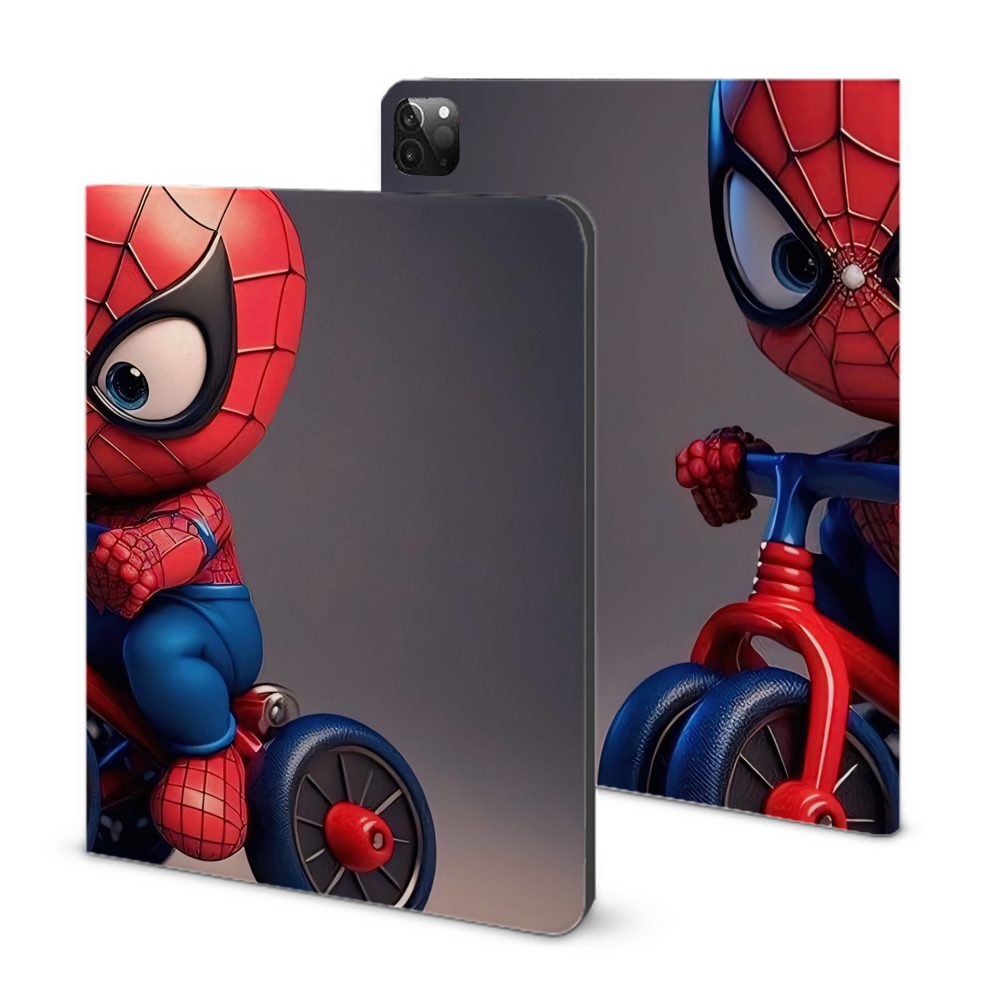 （画像用） Spider Man スパイダーマン IPadケース ペンホルダー付き ブックスタイルデザイン